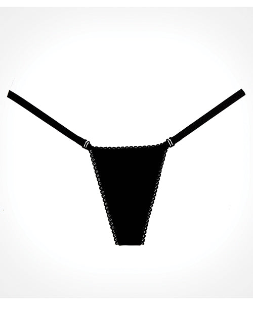 Adore Between The Cheats Wetlook Panty Black O-s All Undergarments - Tophatter Daily Deals