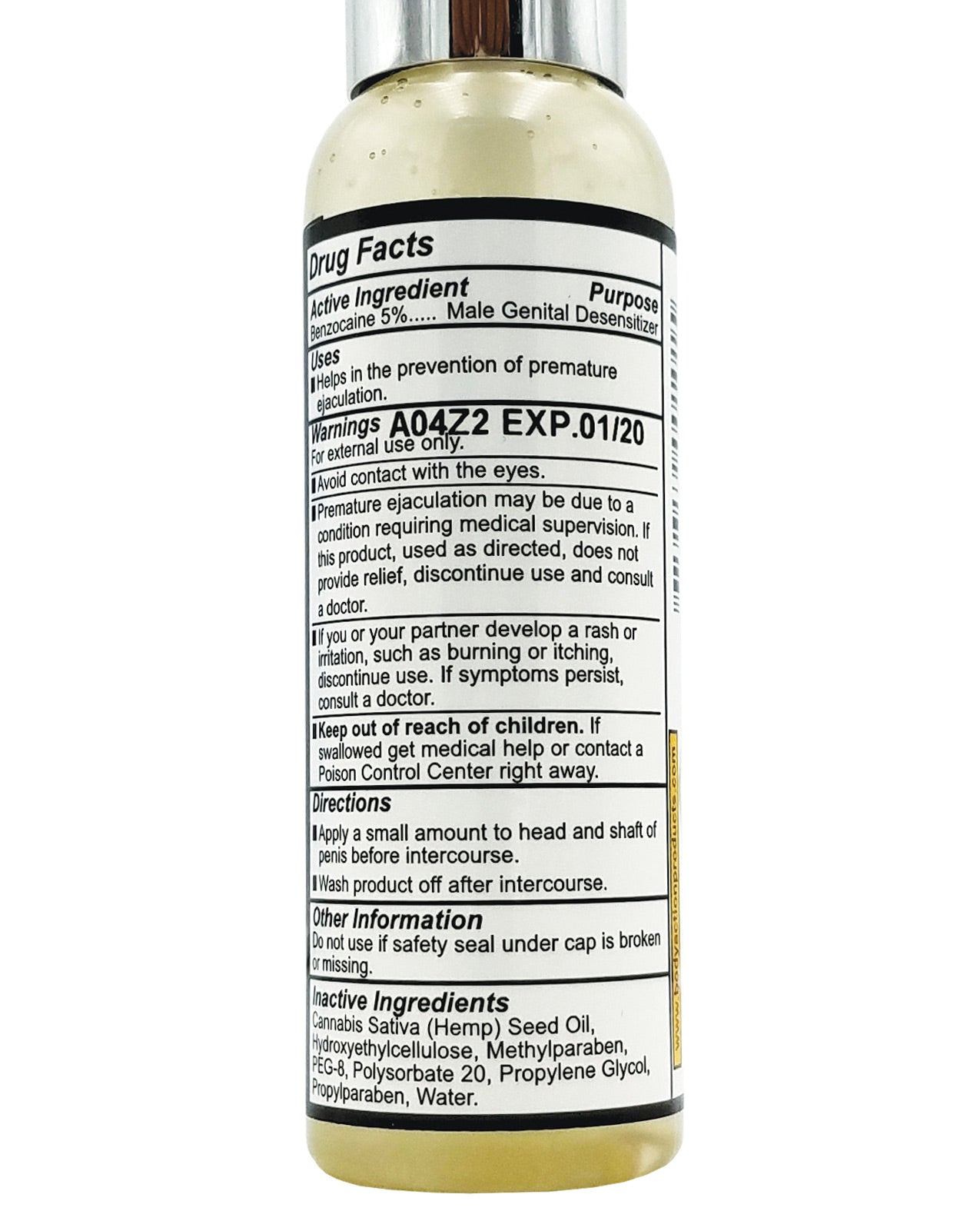 High Control Climax Control Gel For Men W-hemp Seed Oil - 2 Oz Sexual Enhancers - Tophatter Daily Deals