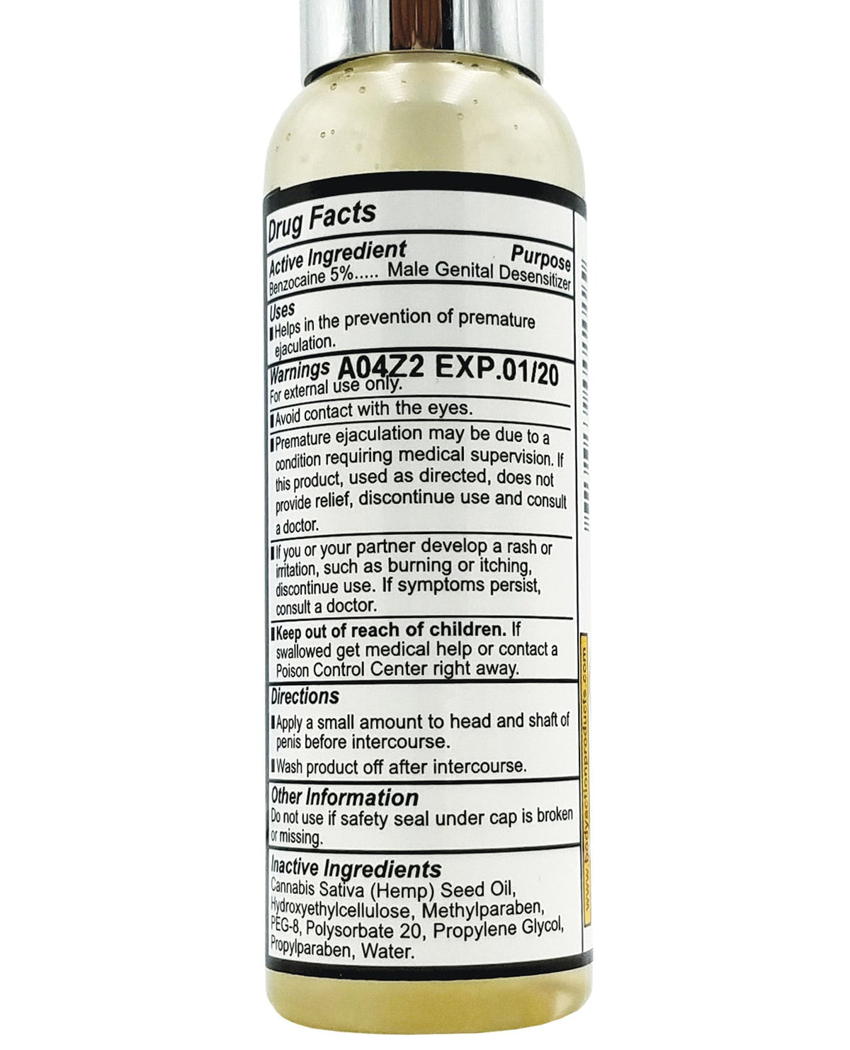 High Control Climax Control Gel For Men W-hemp Seed Oil - 2 Oz Sexual Enhancers - Tophatter Daily Deals