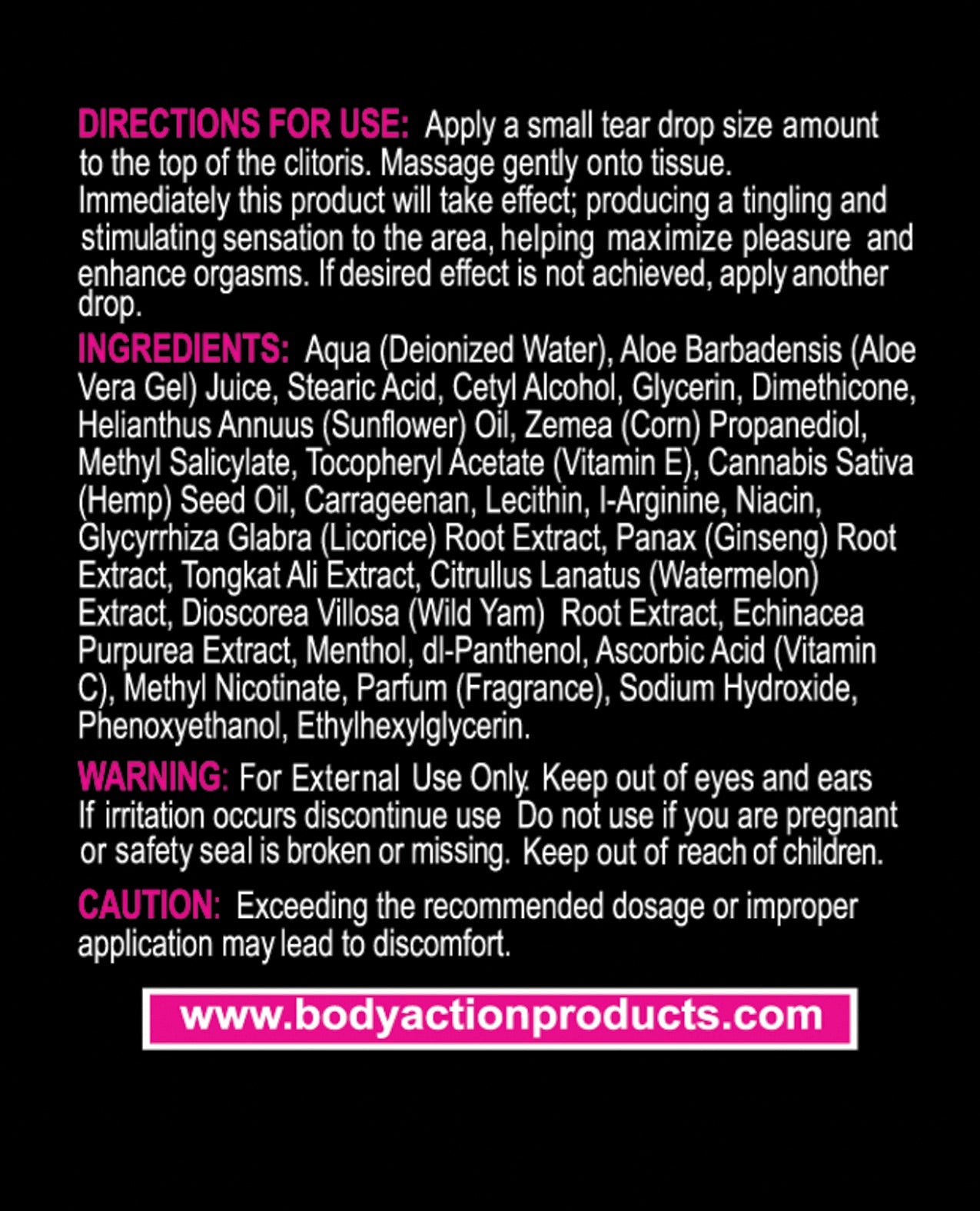 Hempleasure For Women - .5 Oz Bottle Sexual Enhancers - Tophatter Daily Deals