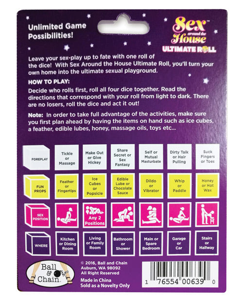 Sex Around The House Ultimate Roll Dice Game Setting The Mood - Tophatter Daily Deals
