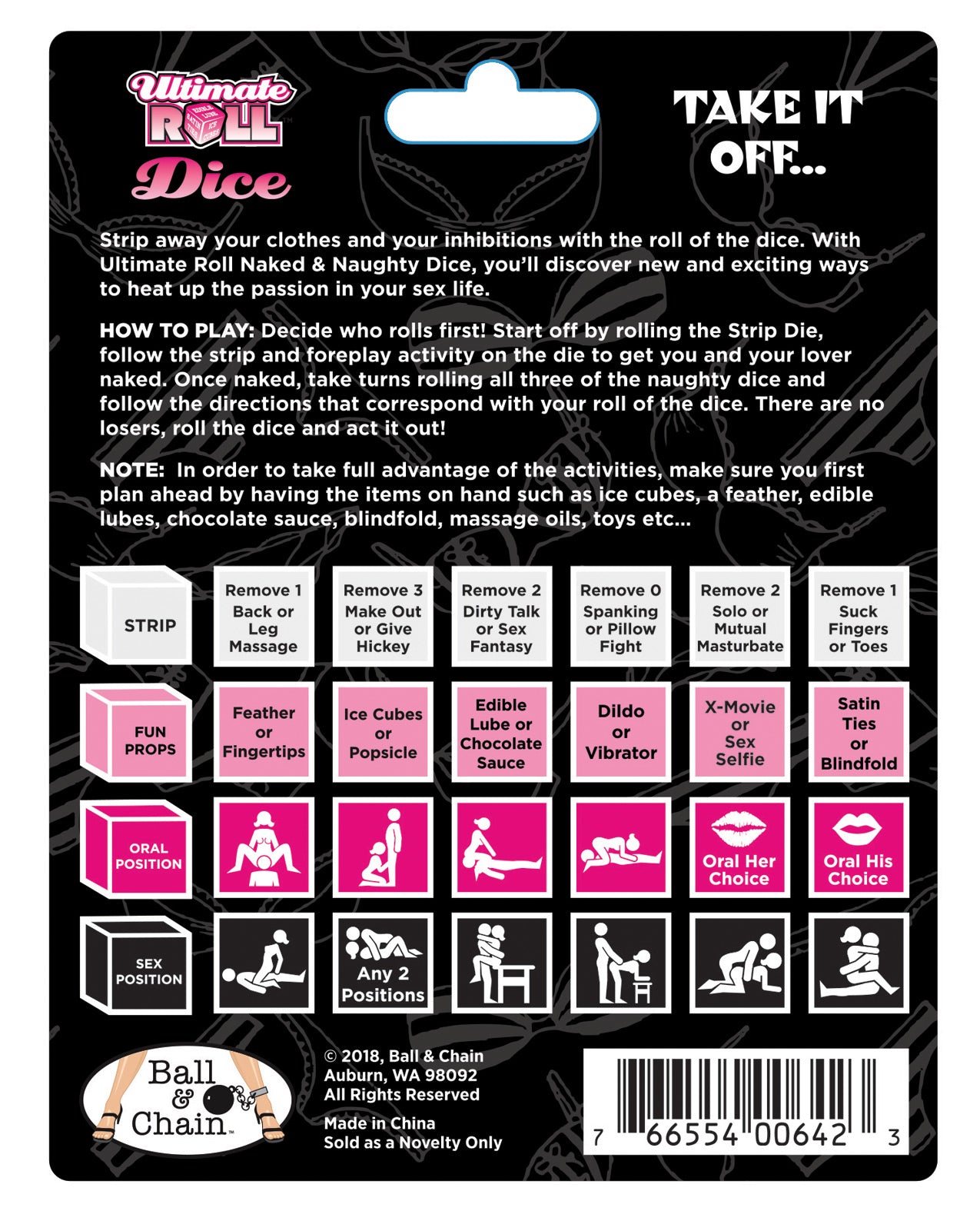 Ultimate Roll Naked & Naughty Dice Setting The Mood - Tophatter Daily Deals