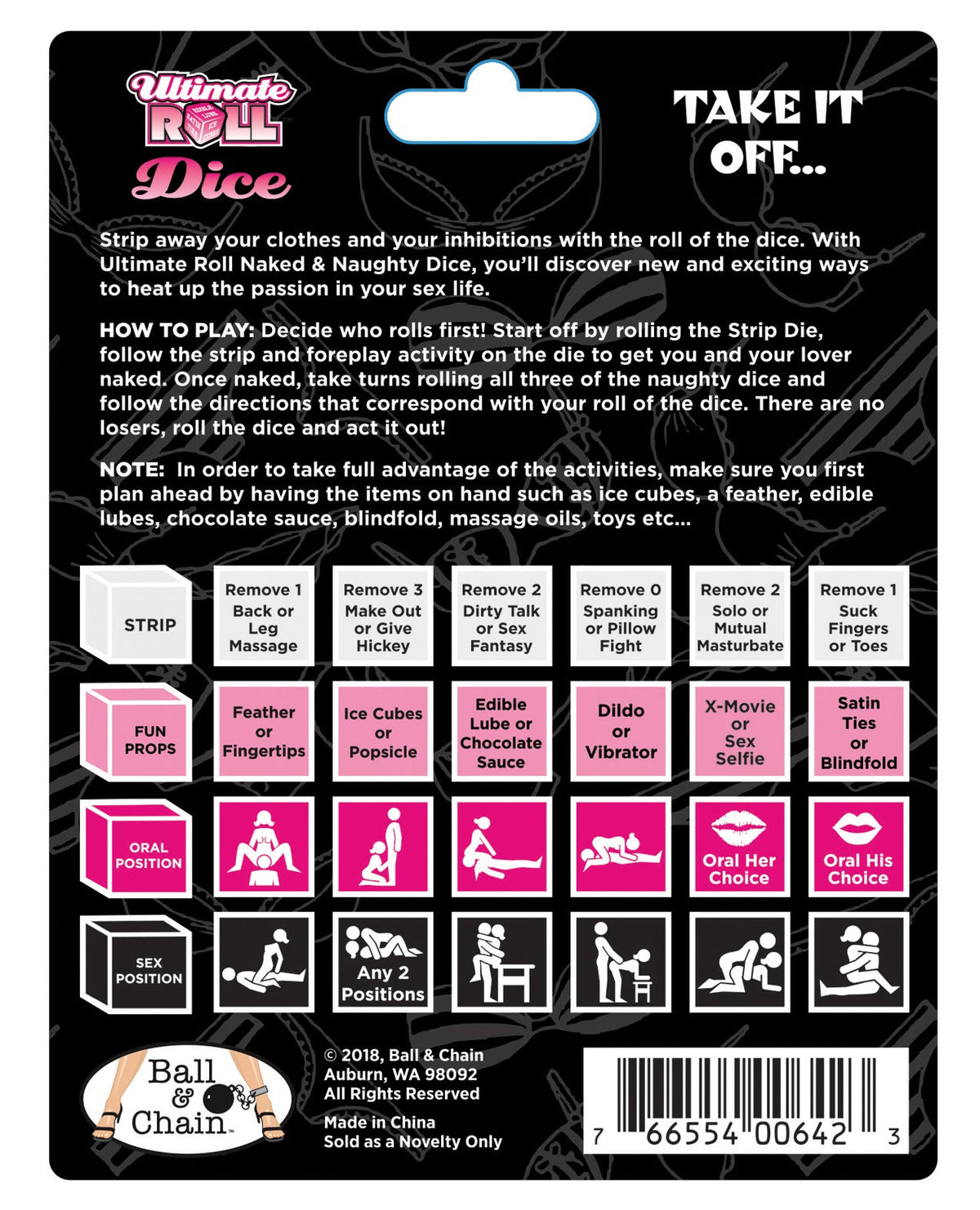 Ultimate Roll Naked & Naughty Dice Setting The Mood - Tophatter Daily Deals