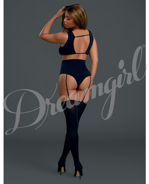 Cross Vest Teddy Bodystocking Black O-s All Undergarments - Tophatter Daily Deals
