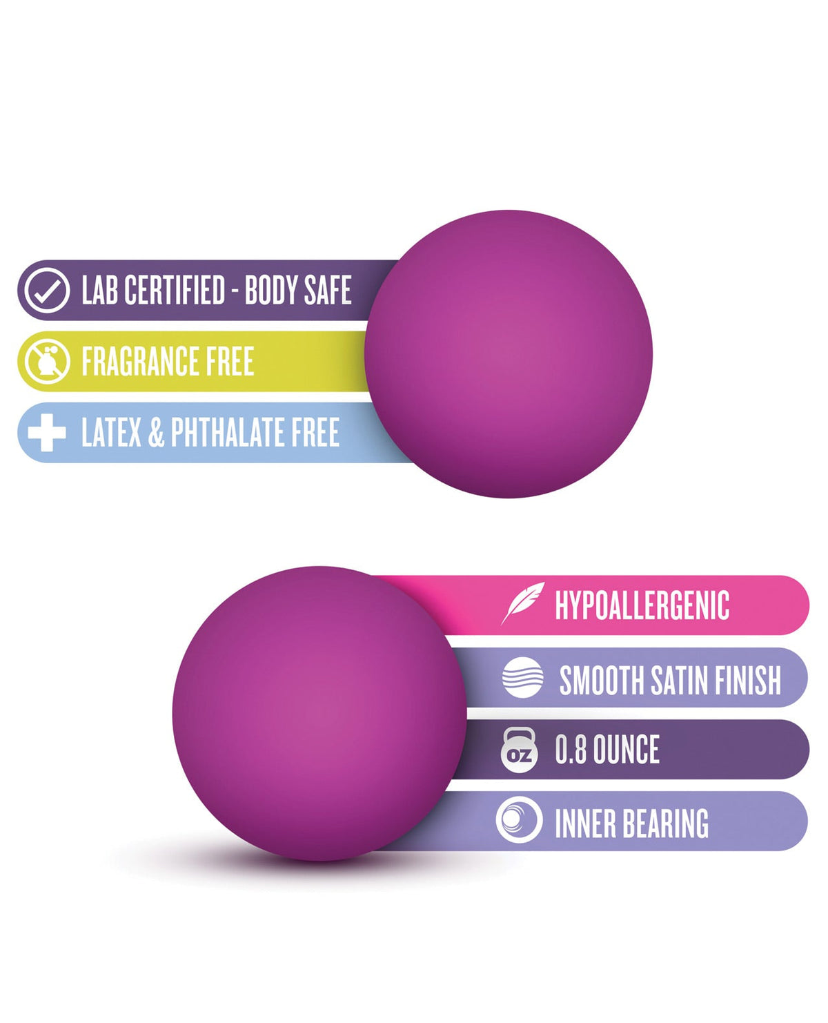 Blush Luxe Double O Beginner Kegel Balls - Pink Sexual Enhancers - Tophatter Daily Deals