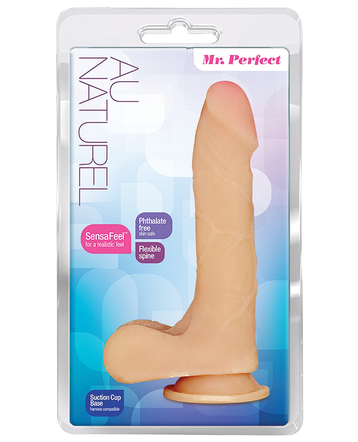 Blush Au Naturel Mister Perfect W-suction Cup Default Title Miscellaneous - Tophatter Daily Deals