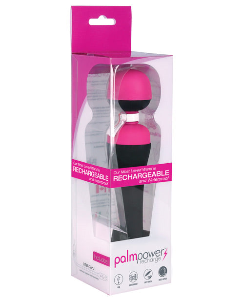 Palm Power Waterproof Rechargeable Massager Default Title Magic Wands - Tophatter Daily Deals
