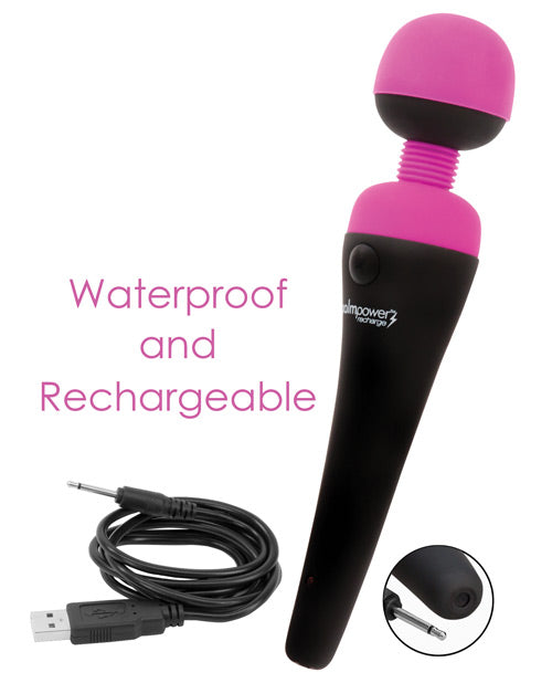 Palm Power Waterproof Rechargeable Massager Magic Wands - Tophatter Daily Deals