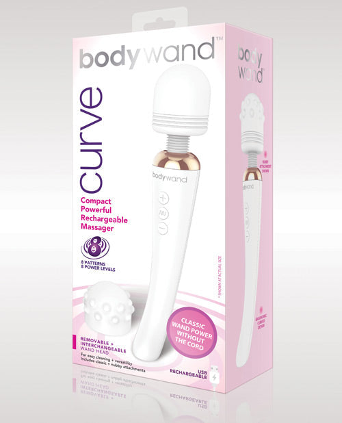 Xgen Bodywand Curve Rechargeable - White Default Title Magic Wands - Tophatter Daily Deals