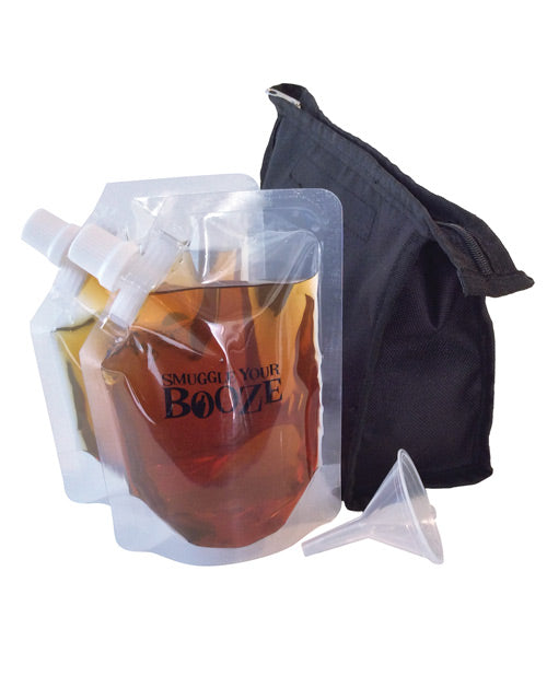 Smuggle Your Booze Cosmetic Bag Stealth Flask - Black Bachelorette & Party Supplies - Tophatter Daily Deals
