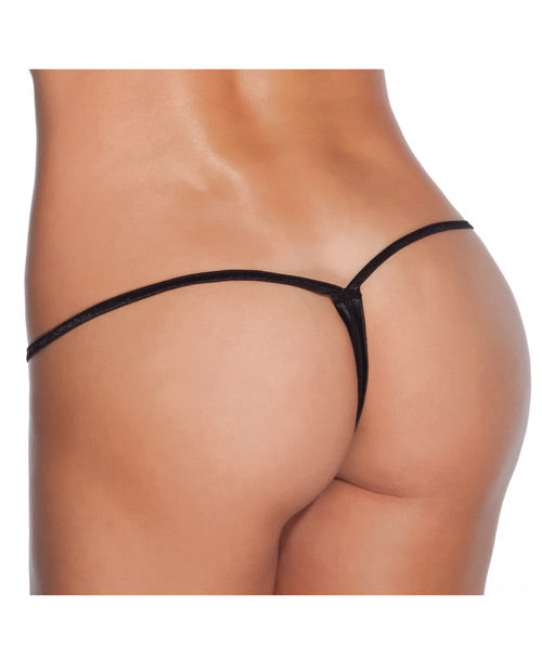 Low Rise Lycra G-string Black O-s Undergarments - Tophatter Daily Deals