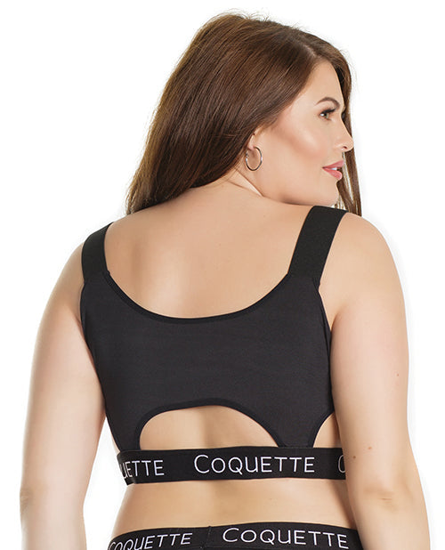 Pull Over Bralette Black Xl All Undergarments - Tophatter Daily Deals