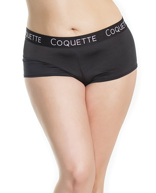 Low Rise Booty Short Black Xl Default Title All Undergarments - Tophatter Daily Deals