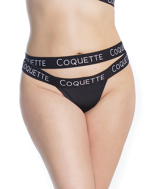 Fine Lace Back W-double Strap Waistband Black Xl Default Title All Undergarments - Tophatter Daily Deals