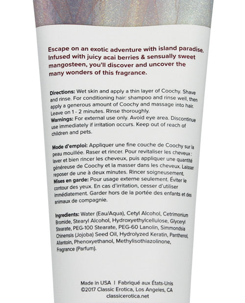 Coochy Shave Cream - 7.2 Oz Island Paradise Bath & Body - Tophatter Daily Deals