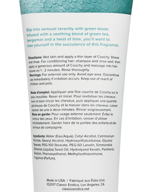 Coochy Shave Cream - 7.2 Oz Green Tease Bath & Body - Tophatter Daily Deals