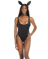 Fashion Bunny Teddy W-tail, Collar, & Headpiece Black O-s Default Title Costumes - Tophatter Daily Deals