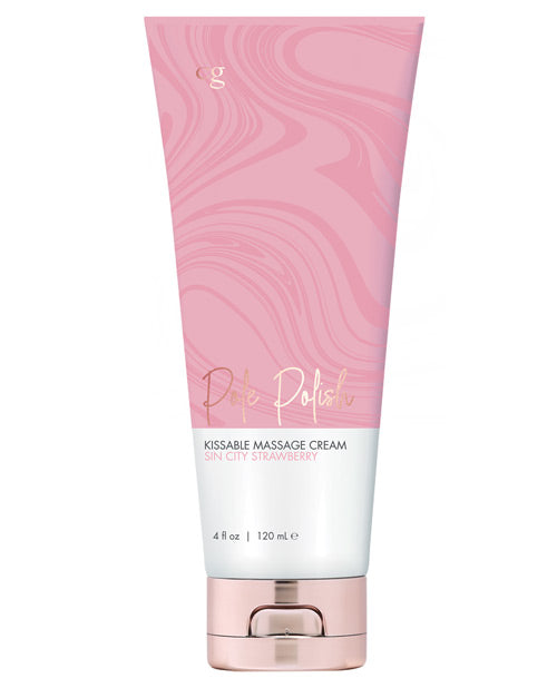 Cgc Pole Polish Kissable Massage Cream - 4 Oz Sin City Strawberry Default Title Massage Oils, Lotions, Creams And Gels - Tophatter Daily Deals