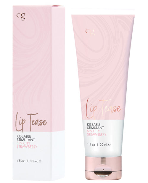Cgc Lip Tease Kissable Stimulant - 1 Oz Sin City Strawberry Default Title Sexual Enhancers - Tophatter Daily Deals