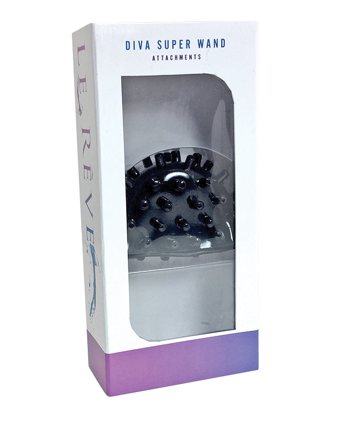 Le Reve Diva Super Wand Attachment W-spikes - Black Default Title Magic Wands - Tophatter Daily Deals