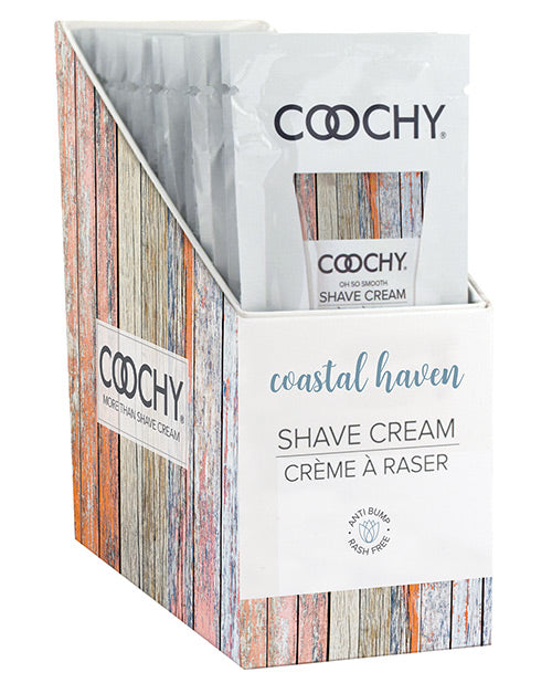 Coochy Shave Cream Foil Display - 15 Ml Coastal Haven Display Of 24 Default Title Bath & Body - Tophatter Daily Deals