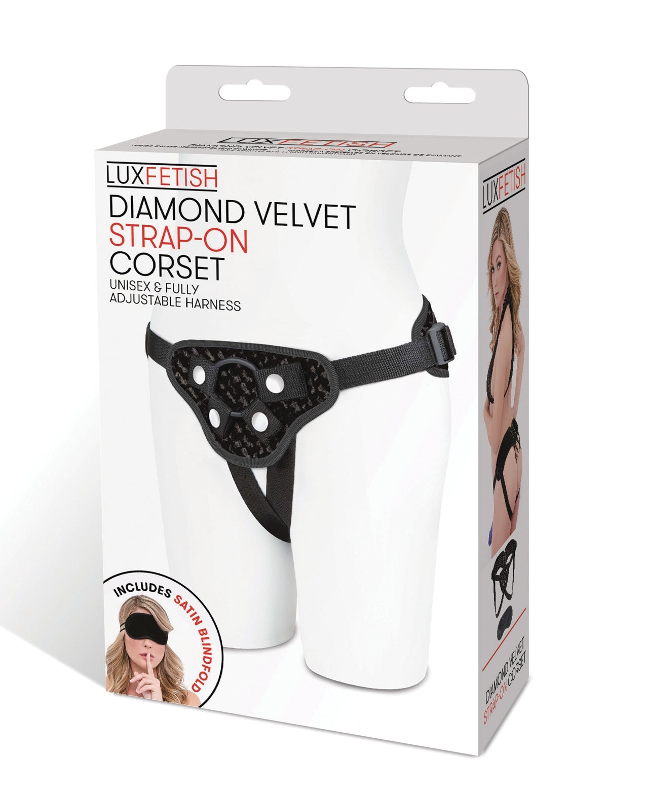 Lux Fetish Diamond Velvet Strap-on Corset Harnesses - Tophatter Daily Deals
