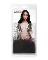 Lux Fetish Feather Nipple Clips Nipple Clamps - Tophatter Daily Deals