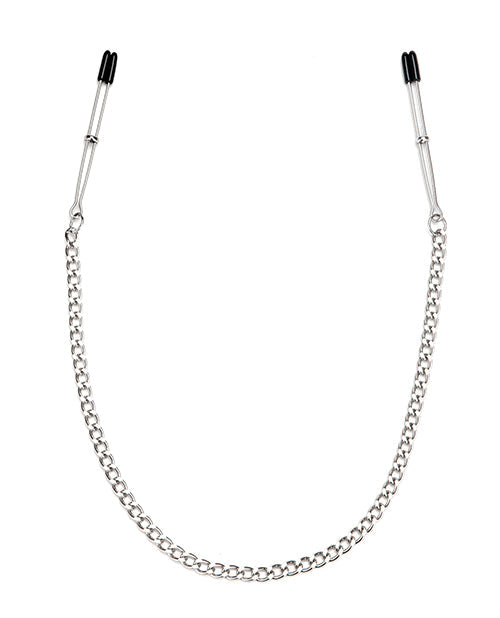 Lux Fetish Chained Adjustable Tweezer Nipple Clips Nipple Clamps - Tophatter Daily Deals