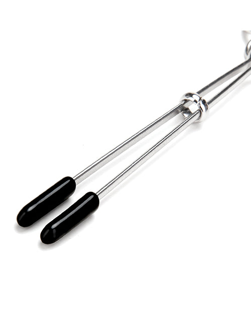 Lux Fetish Chained Adjustable Tweezer Nipple Clips Nipple Clamps - Tophatter Daily Deals