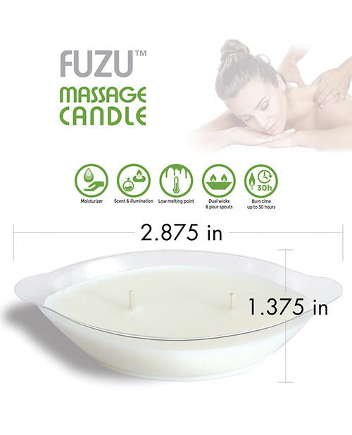 Fuzu Massage Candle - 4 Oz Coconut Passion Setting The Mood - Tophatter Daily Deals