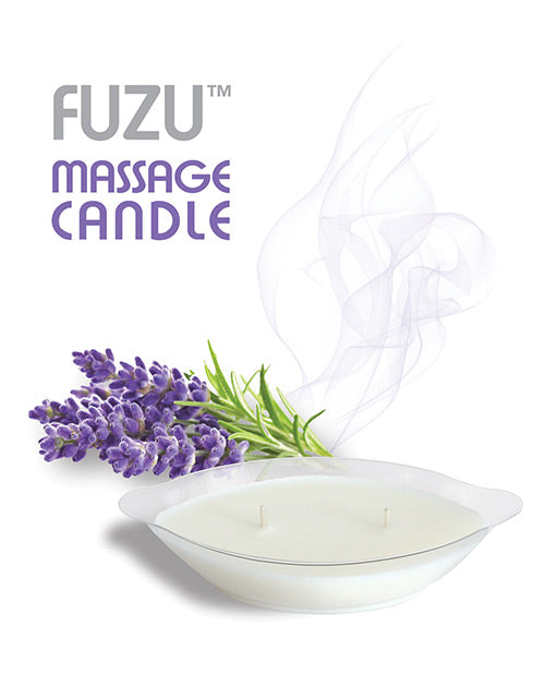 Fuzu Massage Candle - 4 Oz Lavender Mist Setting The Mood - Tophatter Daily Deals