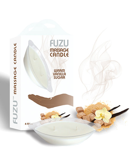 Fuzu Massage Candle - 4 Oz Warm Vanilla Sugar Default Title Setting The Mood - Tophatter Daily Deals