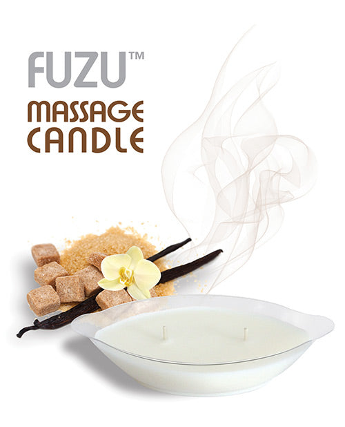 Fuzu Massage Candle - 4 Oz Warm Vanilla Sugar Setting The Mood - Tophatter Daily Deals