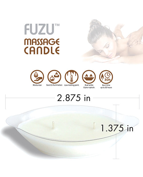 Fuzu Massage Candle - 4 Oz Warm Vanilla Sugar Setting The Mood - Tophatter Daily Deals