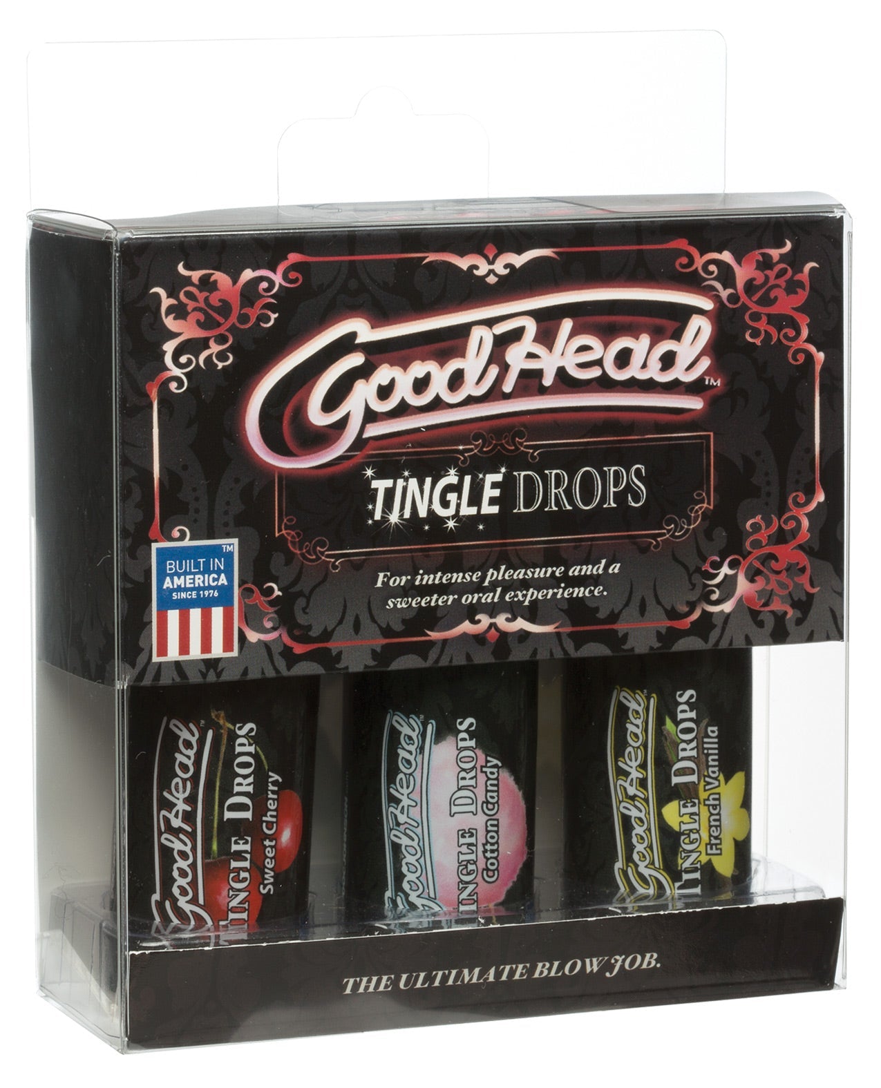 Good Head Tingle Drops 3 Pack - Sweet Cherry-cotton Candy-french Vanilla Default Title Sexual Enhancers - Tophatter Daily Deals