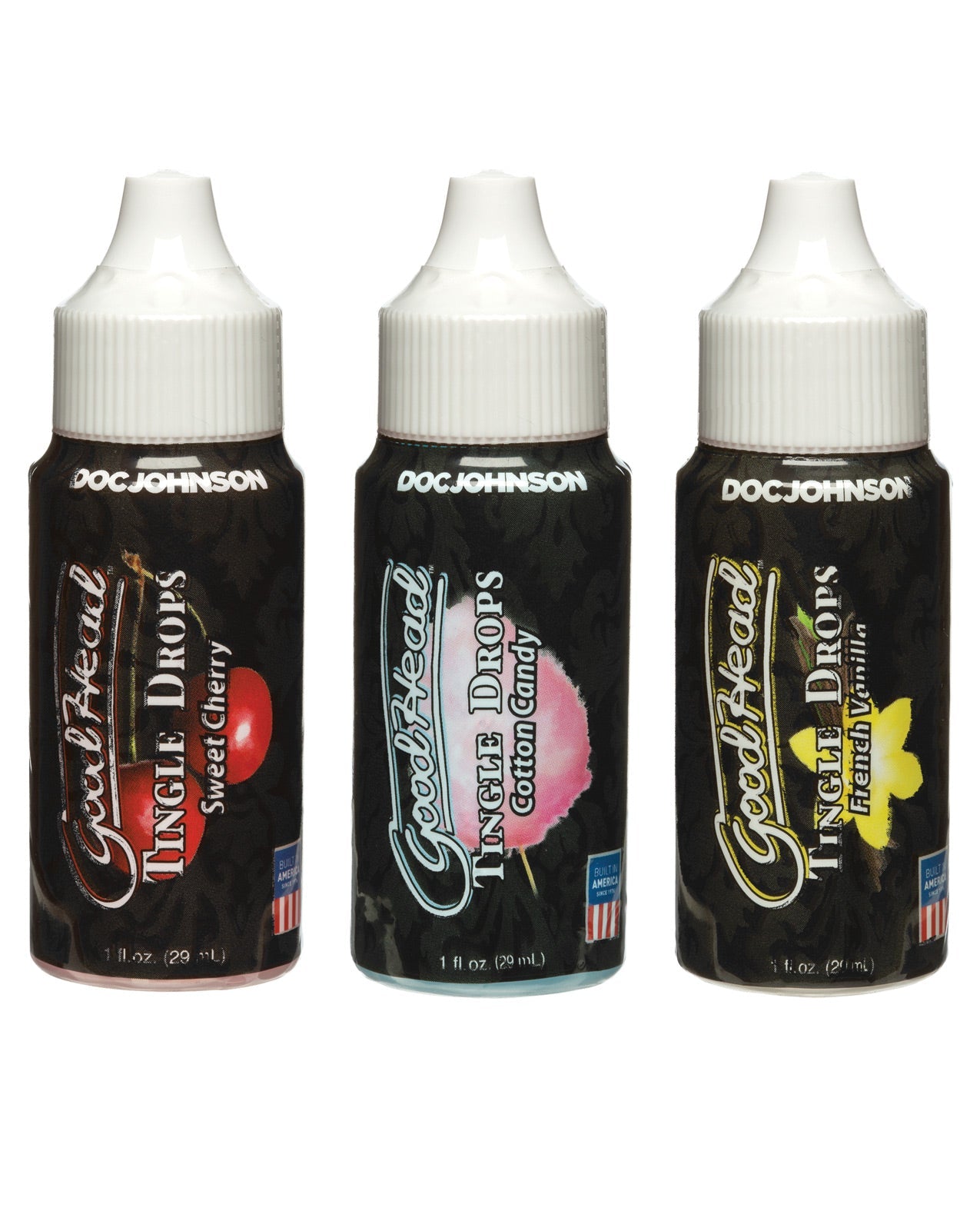 Good Head Tingle Drops 3 Pack - Sweet Cherry-cotton Candy-french Vanilla Sexual Enhancers - Tophatter Daily Deals