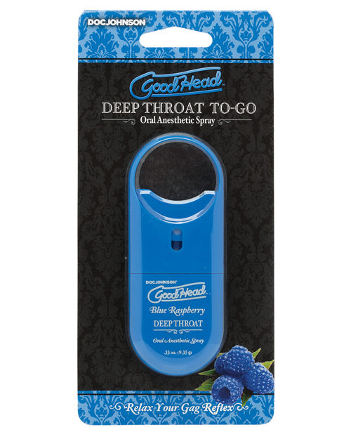 Goodhead Deep Throat Spray To Go - .33 Oz Blue Raspberry Default Title Sexual Enhancers - Tophatter Daily Deals
