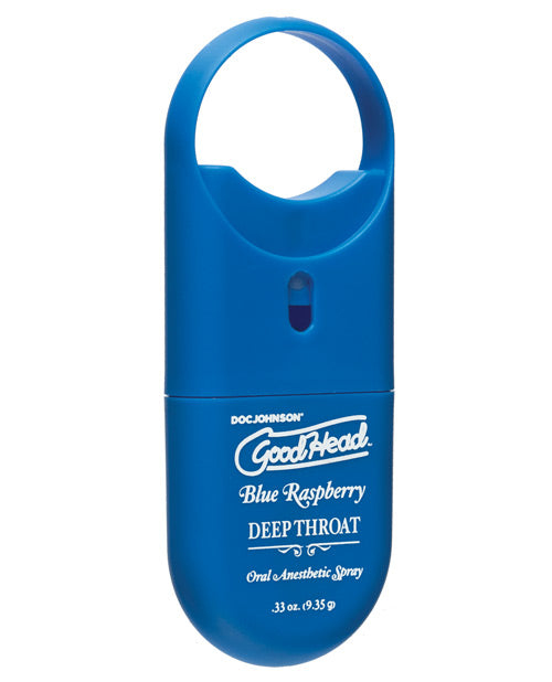 Goodhead Deep Throat Spray To Go - .33 Oz Blue Raspberry Sexual Enhancers - Tophatter Daily Deals