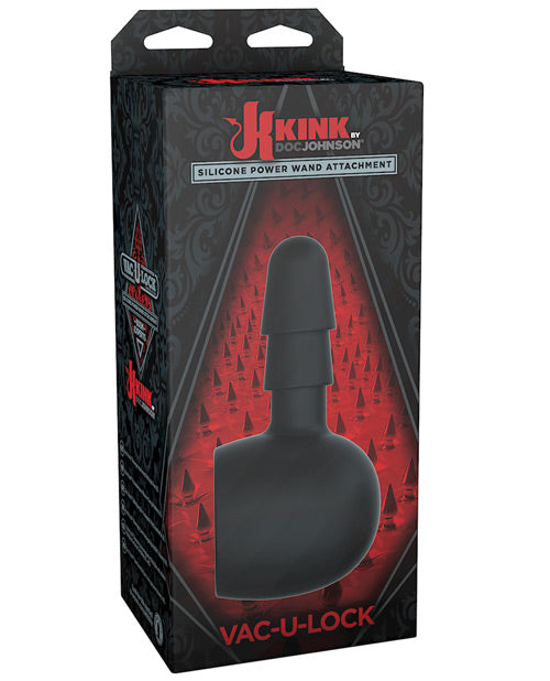 Kink Silicone Wand Vac-u-lock Attch. - Black Default Title Magic Wands - Tophatter Daily Deals