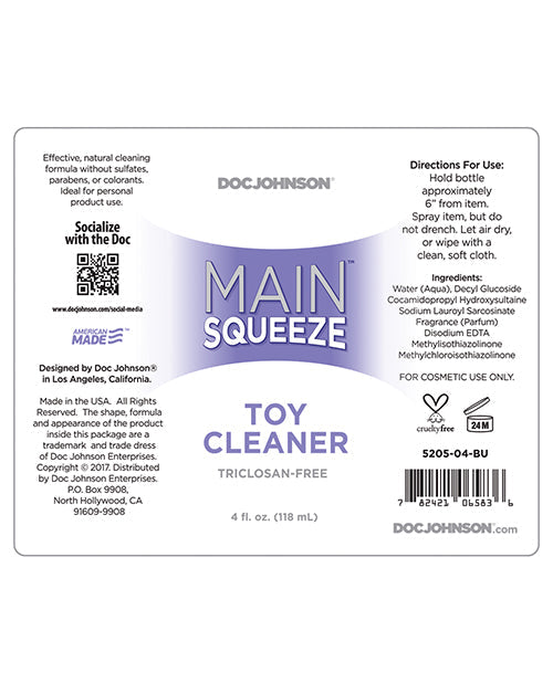 Main Squeeze Toy Cleaner - 4 Oz Protection - Tophatter Daily Deals