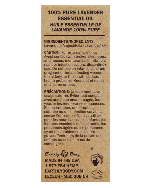 Earthly Body Pure Essential Oils - .34 Oz Lavender Massage Oils, Lotions, Cremes & Gels - Tophatter Daily Deals