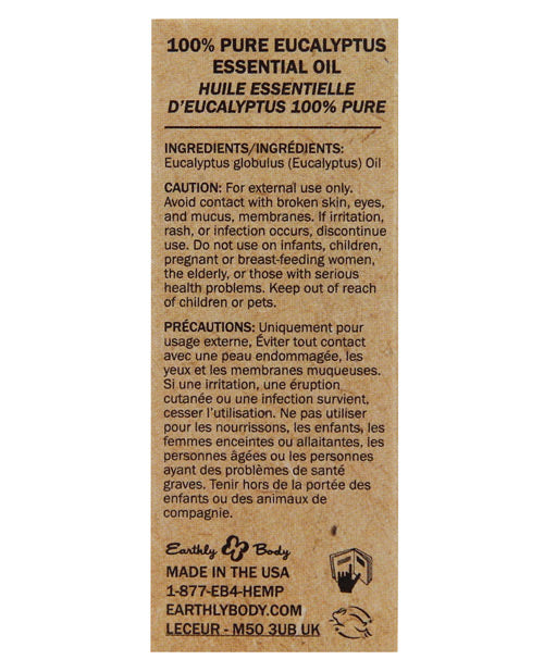 Earthly Body Pure Essential Oils - .34 Oz Eucalyptus Massage Oils, Lotions, Cremes & Gels - Tophatter Daily Deals