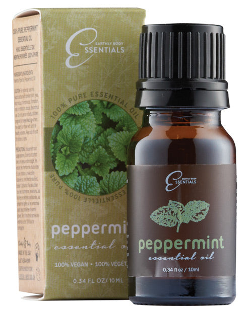 Earthly Body Pure Essential Oils - .34 Oz Peppermint Default Title Massage Oils, Lotions, Creams And Gels - Tophatter Daily Deals