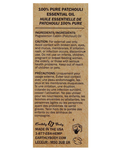 Earthly Body Pure Essential Oils - .34 Oz Patchouli Massage Oils, Lotions, Cremes & Gels - Tophatter Daily Deals