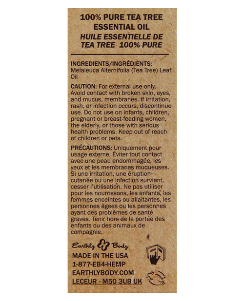 Earthly Body Pure Essential Oils - .34 Oz Tea Tree Massage Oils, Lotions, Creams And Gels - Tophatter Daily Deals