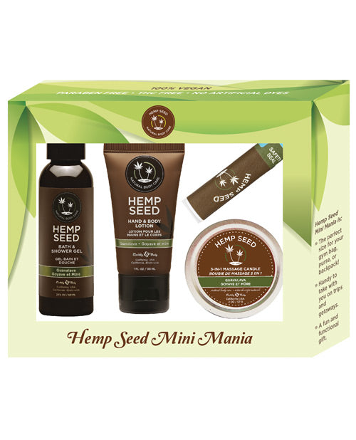 Earthly Body Hemp Seed Mini Mania Kit - Guava Lava Default Title Setting The Mood - Tophatter Daily Deals