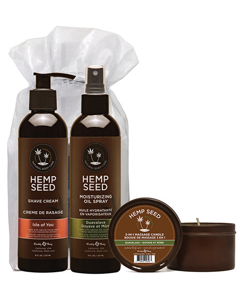 Earthly Body Summer Care Moisturizing Kit - Guavalava Oil Spray, Candle, Isle Of You Shave Cream Default Title Bath & Body - Tophatter Daily Deals