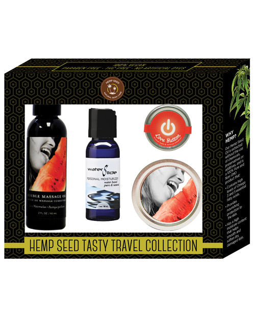 Earthly Body Hemp Seed Tasty Travel Collection - Watermelon Default Title Setting The Mood - Tophatter Daily Deals