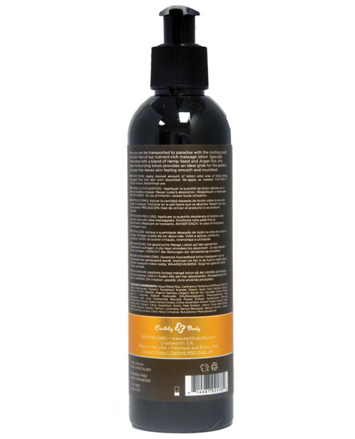 Earthly Body Hemp Seed Massage Lotion - 8 Oz Dreamsicle Massage Oils, Lotions, Creams & Gels - Tophatter Daily Deals