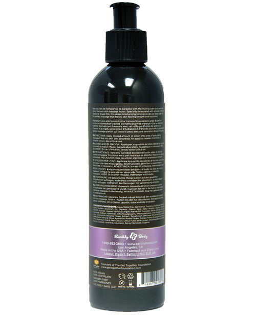 Earthly Body Hemp Seed Massage Lotion - 8 Oz Lavender Massage Oils, Lotions, Creams & Gels - Tophatter Daily Deals